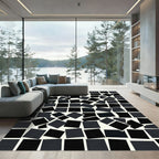 Monochromatic Scattered Squares Composition Rug