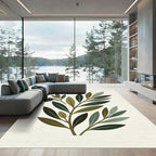 Olive Branch Botanical Composition Rug