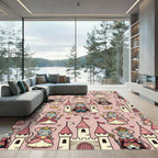 Whimsical Royal Mice and Castle Wallpaper Rug