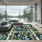 Botanical Trellis Vine Cream Sage Green Rug