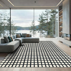 Monochromatic Grid Squares Rug