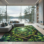 Enchanted Forest Verdant Vine Gateway Rug