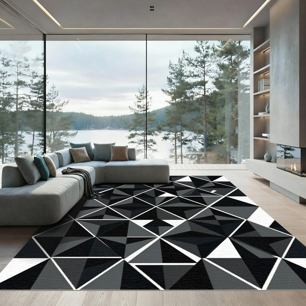 Monochromatic Geometric Faceted Triangles Rug