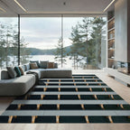 Gray Horizontal Deck Planks Rug
