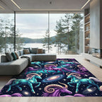 Celestial Cosmic Ram Galaxy Constellation Rug