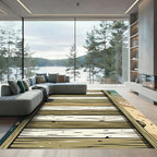 Coastal Weathered Timber Plank Rug