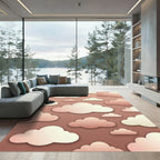 Dreamy Blush Pink Floating Cloud Rug