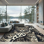 Exotic Wild Cat Spotted Feline Art Rug