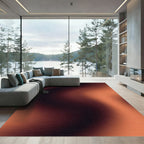 Ethereal Sienna Abstract Liquid Wave Rug