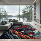 Red Climber Off-road Adventure Rug