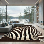 Bold Zebra Stripe Contemporary Rug