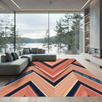 Coral Ridge Chevron Abstract Rug