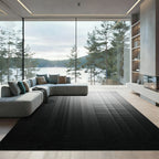 Minimalist Monochrome Linear Gradient Abstract Rug