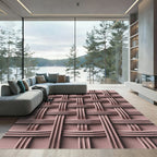 Rose Gold Woven Texture Rug