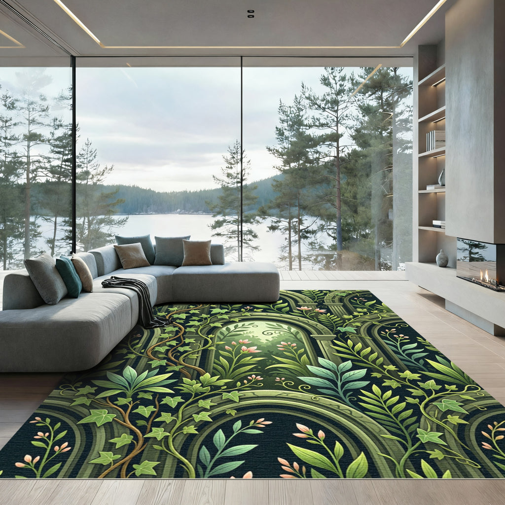 Enchanted Botanical Archway Forest Floor Rug