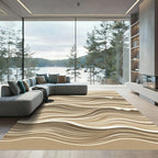 Earthy Tone Organic Wave Rug