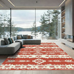 Terracotta Arrow Geometric Tribal Rug