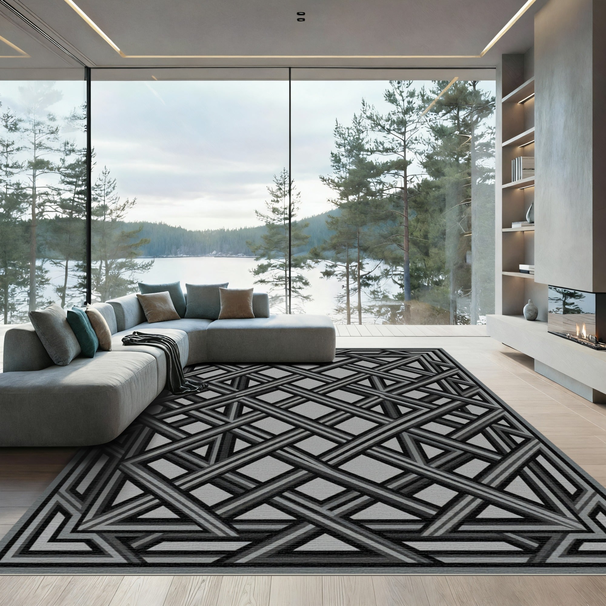 Monochromatic Geometric Intersecting Lines Rug