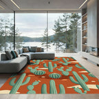 Desert Cactus Grove Area Rug