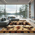 Southwestern Eagle Lightening Earthy Rug