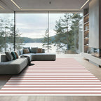 Rose Gold Striped Horizon Rug