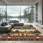 Southwestern Desert Eagle Corn Art Rug