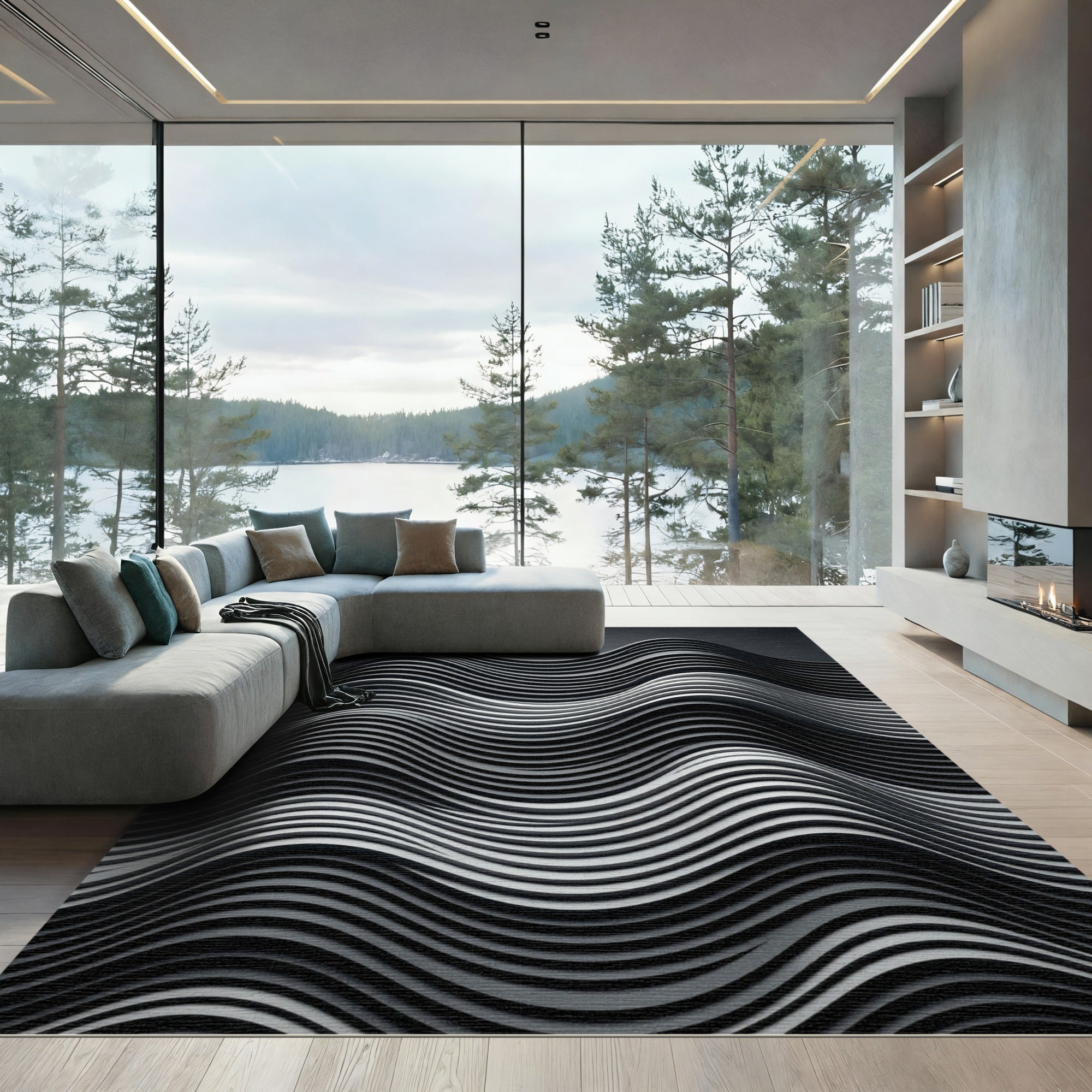 Monochromatic Waves Contour Rug