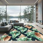 Sea Green Nautilus Shell Medley Rug