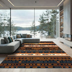Sunset Mesa Geometric Southwestern Stripe Rug