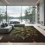 Burnished Sage Star Paisley Medallion Rug