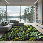 Green Herb Garden Arrangement Rug