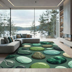Smooth Jade Stone Medley Rug