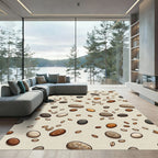 Earthy Speckled Pebble Scatter Rug