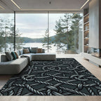 Gray Intertwined Rope Knots Rug