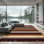 Vintage Earth Tone Striped Rug