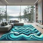 Geometric Coastal Ocean Wave Rug