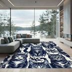 Street Art Tabby Cat Graffiti Illustration Rug