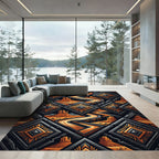 Southwestern Road Diamond Landscape Rug