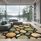 Smooth Stone Assemblage Earth Tones Rug