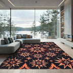 Celestial Amber Starry Night Rug