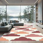 Crimson Coral Cloudscape Rug