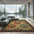 Southwest Sun Cactus Earthy Area Rug