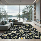 Botanical Daisy And Cornflower Meadow Rug
