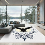 Black Raven Celestial Swirls Rug