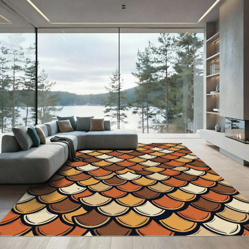Autumn Scale Pattern Rug