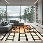 Rustic Ladder Sunset Graphic Rug