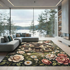 Charming Cottage Floral Garden Bloom Rug