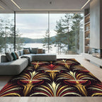 Golden Red Fountain Splendor Rug