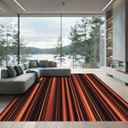 Warm Tones Vertical Stripe Appeal Rug