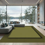 Minimalist Solid Matcha Green Rug